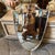 1950s Gio Ponti Style Mid-Century Modern Brass Italian Shield Wall Mirror For Sale - Image 12 of 13