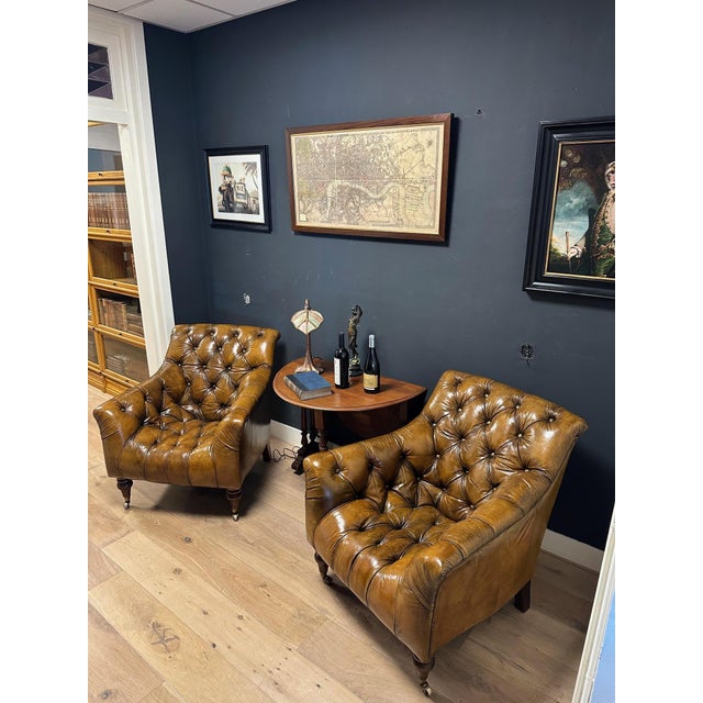 Vintage Club Chairs, 2000s, Set of 2 For Sale - Image 10 of 18