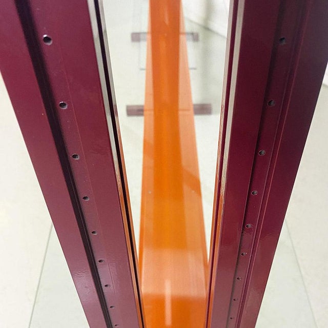 Caos San Bookcase in Metal and Glass attributed to Antonia Astori for Driade, 1990s For Sale - Image 9 of 16