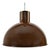 Fog & Mørup Mid 20th Century Midi Bunker Fog & Mørup Pendant Light by Jo Hammerborg in Chocolate Brown For Sale - Image 4 of 17