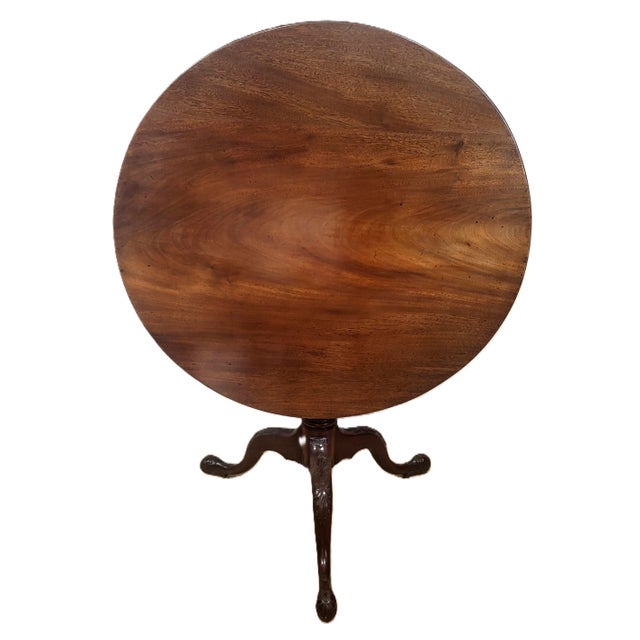 Fresh from a Rye New York estate, we have a pleasure to offer you this gorgeous Antique American Chippendale Tilt-Top Tea...