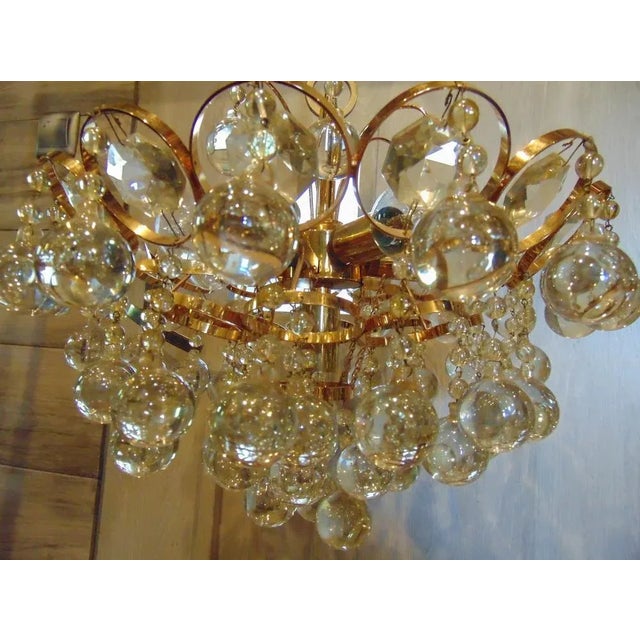 1960s Gilded Brass Chandelier by Christoph Palme for Palwa, 1960s For Sale - Image 5 of 12