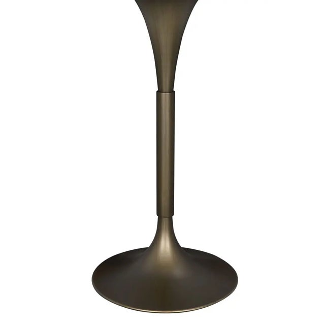 Mid-Century Modern Jman Bar Table, Aged Brass For Sale - Image 3 of 4