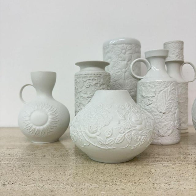 Ceramic Vintage German Bisque Vases from Kaiser Bavaria , 1960s, Set of 7 For Sale - Image 7 of 18