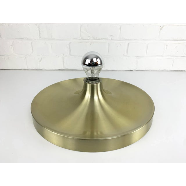 1970s Mid-Century Modern German Flush Mount in the style of Charlotte Perriand, 1960s For Sale - Image 5 of 13