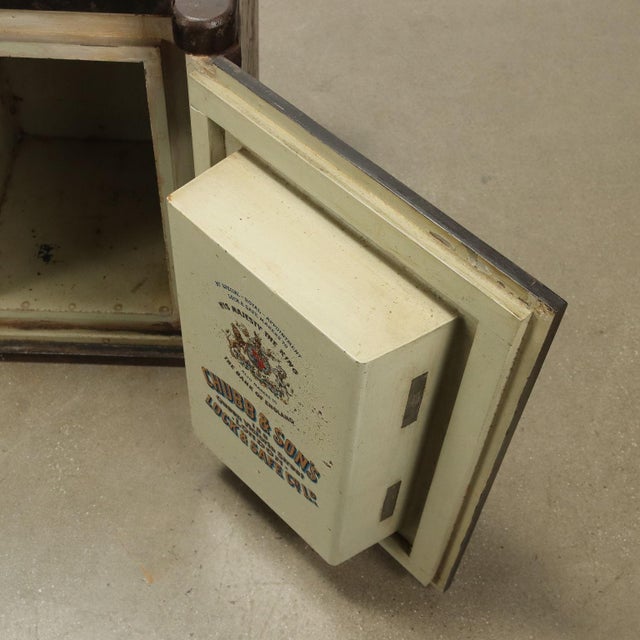 Metal English Metal Safe from Chubb & Sons For Sale - Image 7 of 13