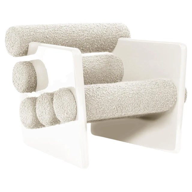 Charles Cormo Chalk Armchair by Royal Stranger For Sale