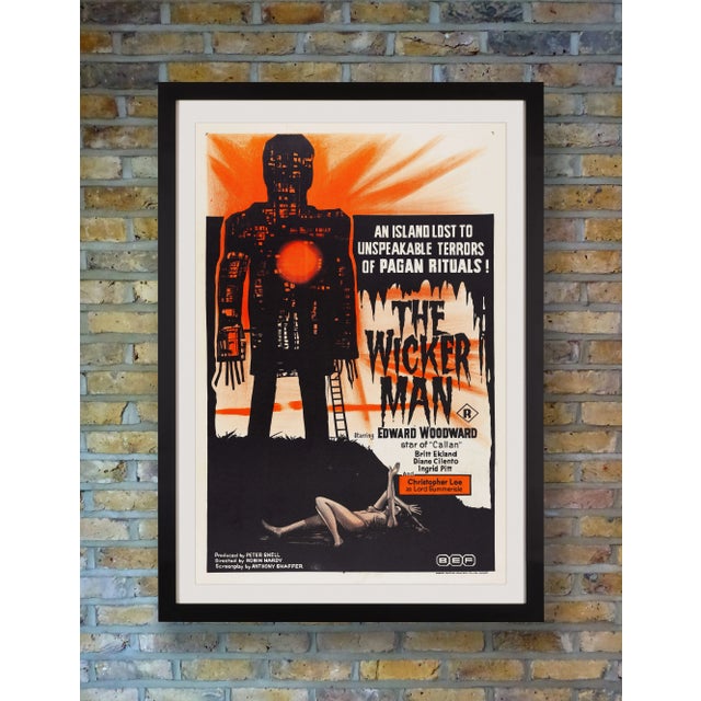 Postmodern "The Wicker Man" Original Vintage Movie Poster, Australian, 1974 For Sale - Image 3 of 4