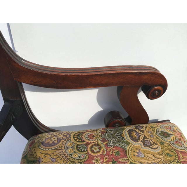 Early 19th Century Antique English Regency Armchair For Sale In Boston - Image 6 of 13