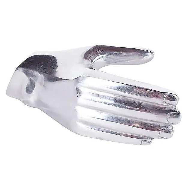 Cast Aluminum hand doorstop circa 2001 3.75" wide by 10" long