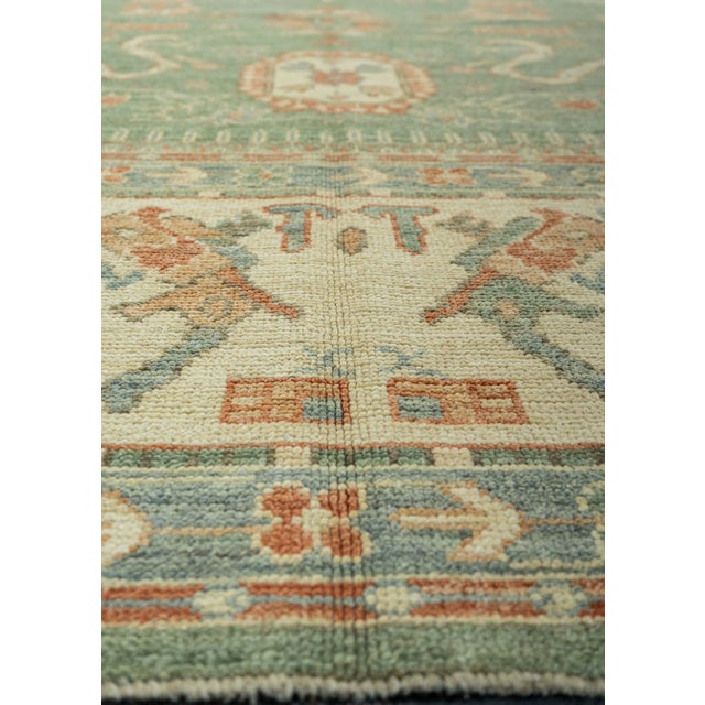 Contemporary Turkish Oushak Rug 10'2" x 14'4" For Sale - Image 3 of 4