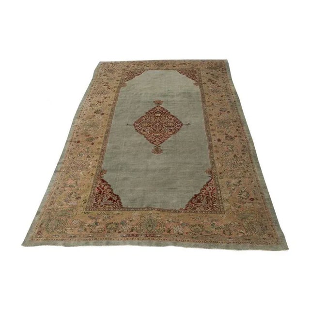 Antique Late 19th Century Sultanabad Persian Rug - 10'3"x16'8" For Sale - Image 4 of 5