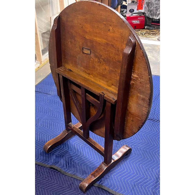 18th Century Provincial French Tilt-Top Wine Tasting Table For Sale - Image 9 of 11