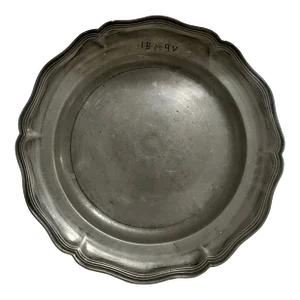 Early 19th Century English Pewter Platter