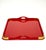 Mid-Century Modern Rectangular Red Lacquered Tray with Brass Corners from Rue Royale, 1960/70 For Sale - Image 4 of 14