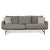Lissoni Fabric Three-Seater Hallingdal Grey Sofa from Fritz Hansen For Sale - Image 10 of 10