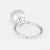 Mid 20th Century Vintage Diamond Set in Cultured Pearl Ring 14 Karat White Gold Stacking Jewellery size 5 For Sale - Image 5 of 6