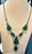 Gemstone 115 Ct Natural Carved Drop Emerald & 4 Ct Diamond Necklace 18 Kt Gold Necklace For Sale - Image 7 of 8