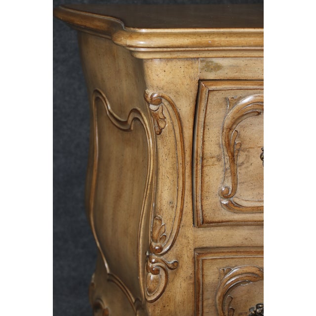 Pair Country French Carved Drawer Commodes by Auffray Furniture For Sale - Image 14 of 14