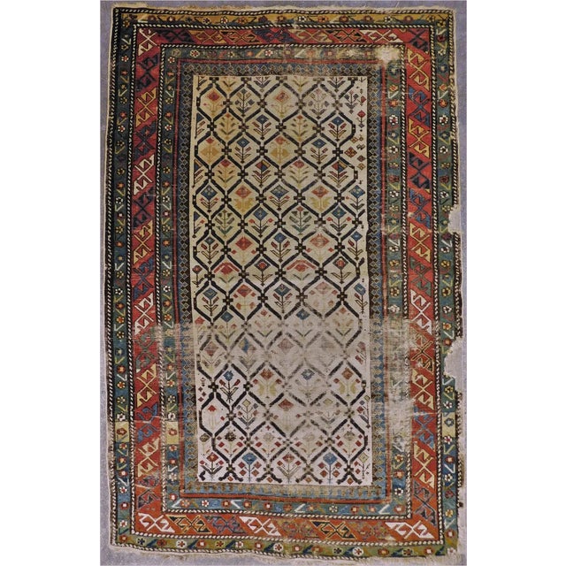 1920s Vintage Distressed Caucasian Daghestan Prayer Rug - 3'3"x 5' For Sale - Image 13 of 13