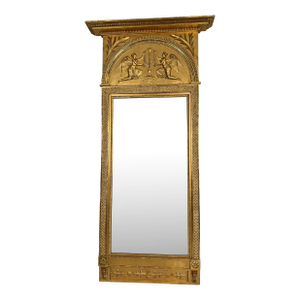 18th Century Swedish Neoclassical Gilt Pier Mirror