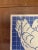 Vintage Blue Rooster Tile Coaster Motif Dish For Sale - Image 4 of 7