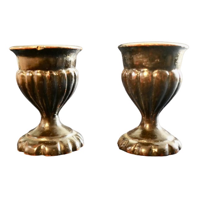 Antique Treenwear Gothic Oak Eggcups, 1890s, Set of 2 For Sale