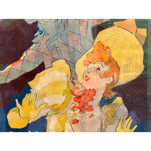 Late 19th Century Original Jules Chéret "L'Arc-en-Ciel" Folies-Bergère Color Lithograph, Paris, 1893 For Sale - Image 5 of 18