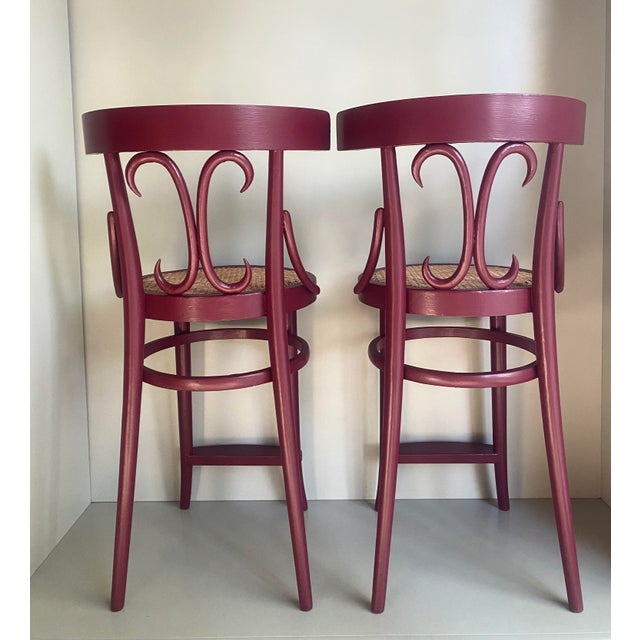 Lacquered Wooden Stools, France, 1900, Set of 2, in Flawless conditions. Designed 1920 to 1949