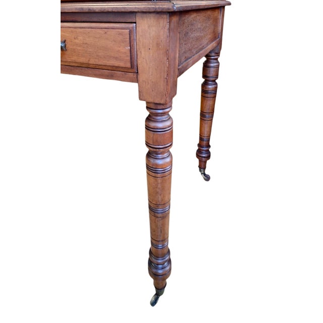 Victorian Tambour Roll-Top Maple and Brass Desk For Sale In San Francisco - Image 6 of 13