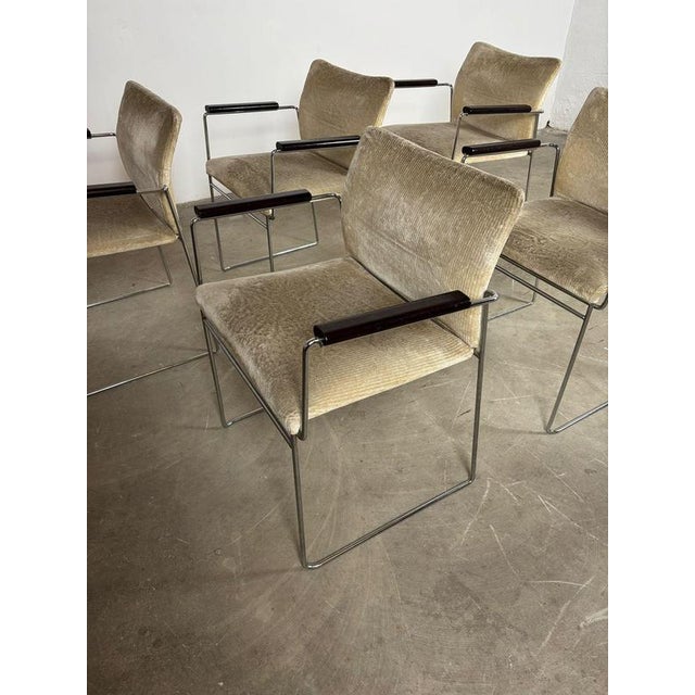 Beige Janus / BR Chairs by Kazuhide Takahama for Simon Gavina, 1970s, Set of 6 For Sale - Image 8 of 15