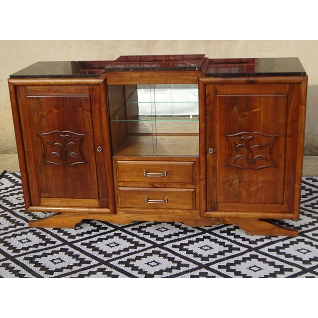 Vintage Sideboard in Walnut, 1950s For Sale - Image 4 of 18