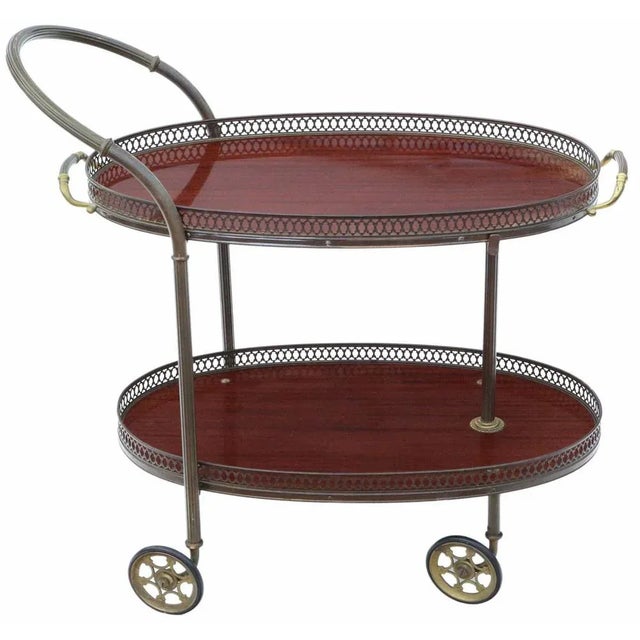 Art Deco Drinks Trolley in Mahogany, 1920s For Sale - Image 10 of 10