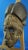 Item description: African tribal mask made of wood, presumably Wengé wood, entirely hand-carved with numerous copper...