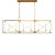 Chapman & Myers by Visual Comfort Studio Beatrix 6-Light Large Linear Lantern Pendant in Antique Gild Gold For Sale