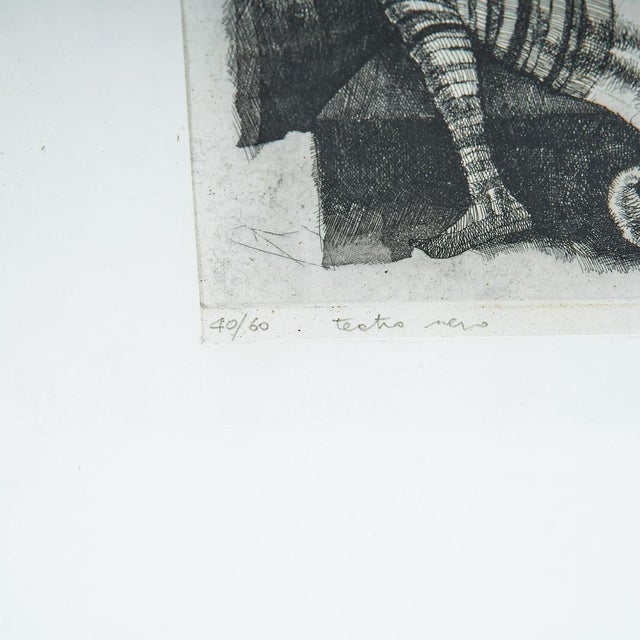 1970s Bonora engraving, a piece of metaphysical art.