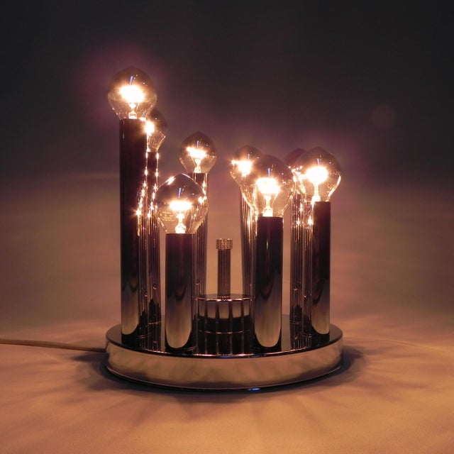 Eight-Light Ceiling Lamp from Sciolari, 1970s For Sale - Image 11 of 18