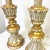 Mid 20th Century Vintage Italian Fluted Wood Silver and Gold Gilt Lamps- a Pair For Sale - Image 5 of 13