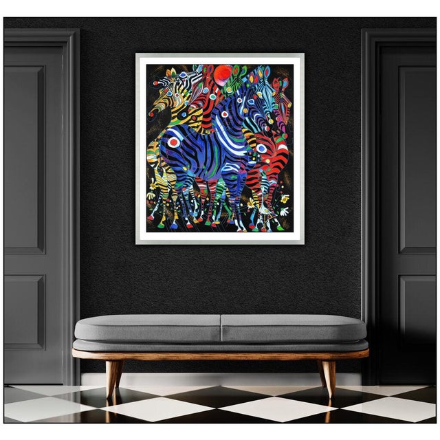 Message us to inquire about custom framing options! (Included for free with every purchase) The artwork here, "Harmony -...