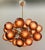 Fabio Ltd 21st Century Ovale Natural Brass Frosted Amethyst Murano Sputnik Chandelier by Fabio LTD For Sale - Image 4 of 9