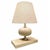 Contemporary French Art Deco Travertine Table Lamp For Sale - Image 3 of 11