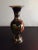 1980s 1980s Handpainted & Enameled Brass Vase For Sale - Image 5 of 7