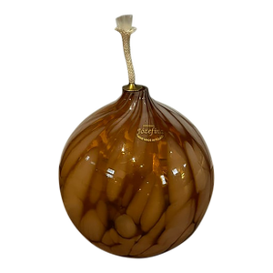 1980s Józefina Handmade Glass Oil Lamp