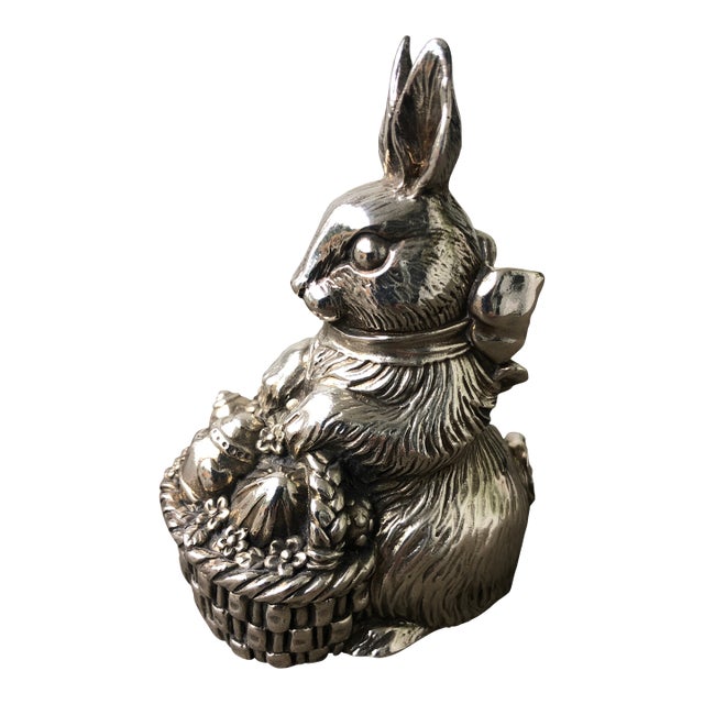 Vintage Reed & Barton Musical Memories Easter Bunny For Sale