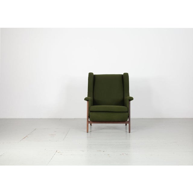 Italian Wing Chair, 1960s For Sale - Image 6 of 18