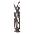 Vintage Abstract Art Wood Sculpture, Acrobats, Dancers, Hand Carved From a Single Piece of Wood, Smooth Curvy, Original One of a Kind Teak For Sale