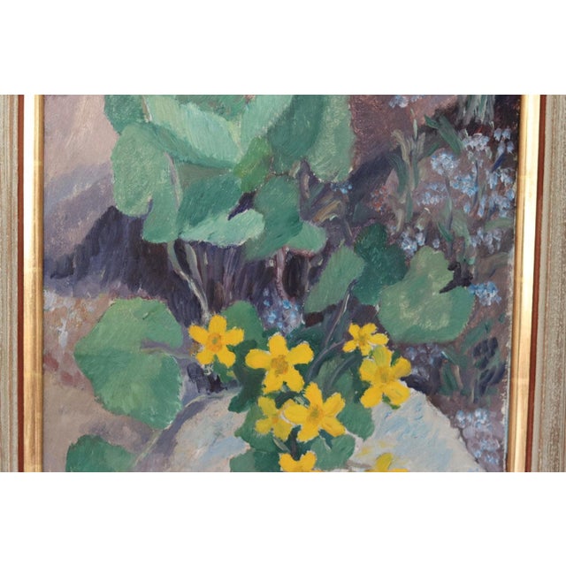 Gösta Gustavson, Bloomer, 1960s, Oil on Panel, Framed For Sale - Image 8 of 16