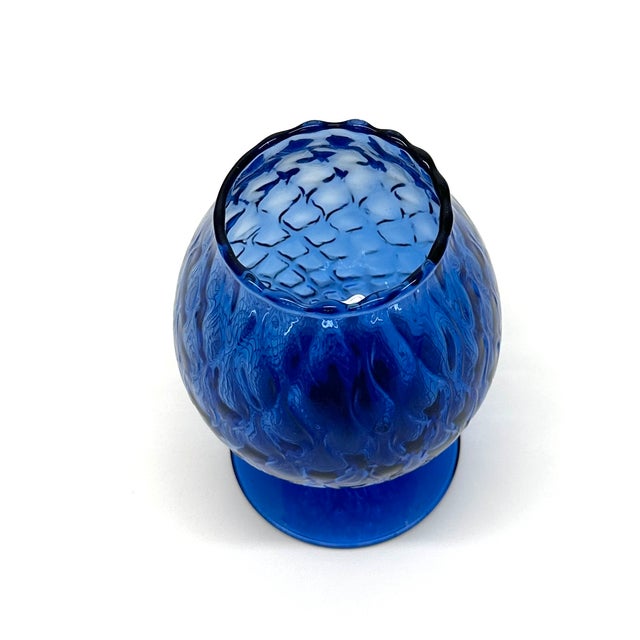 A Symphony of Blues Mid-Century Brandy Balloon Curation - Group of 5 For Sale - Image 12 of 14