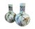 Chinoiserie Vintage Porcelain Celadon Onion Shaped Vases Set of Two 16.75 " H For Sale - Image 4 of 7