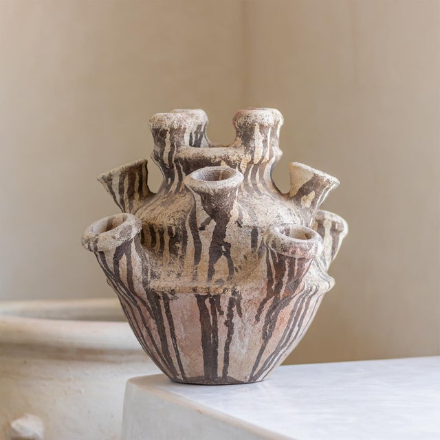 Sculpture Materials Unglazed Tamegroute Clay Sculpture by Azele Studio For Sale - Image 7 of 7